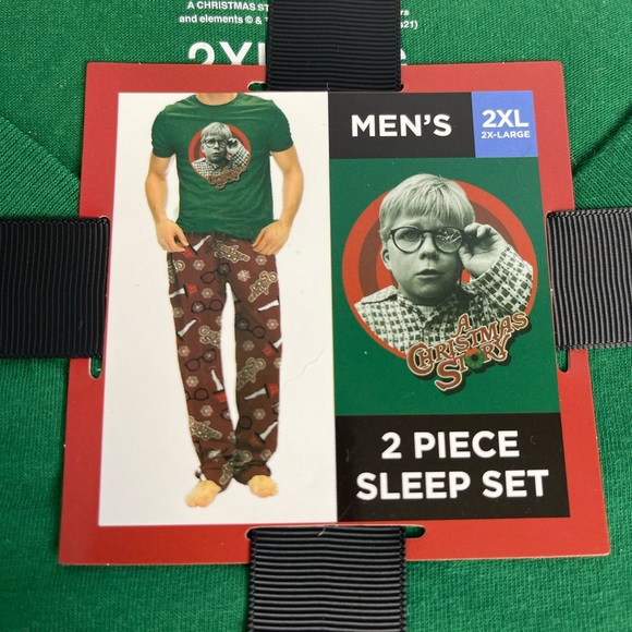 Men's Christmas story novelty pajama set new various sizes holiday Xmas - Picture 2 of 2